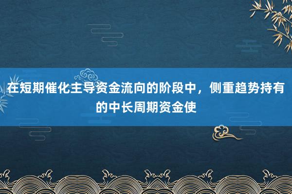 在短期催化主导资金流向的阶段中，侧重趋势持有的中长周期资金使