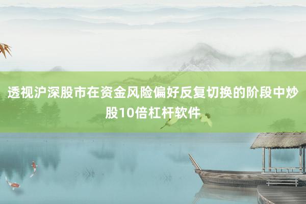 透视沪深股市在资金风险偏好反复切换的阶段中炒股10倍杠杆软件
