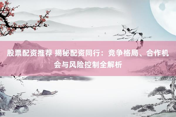 股票配资推荐 揭秘配资同行：竞争格局、合作机会与风险控制全解析