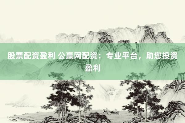 股票配资盈利 公赢网配资：专业平台，助您投资盈利